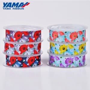 floral satin ribbon wholesale