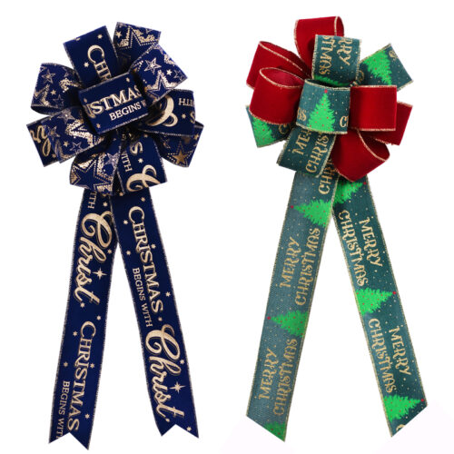 wired edge ribbon bows (17)