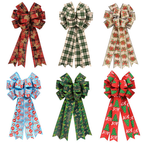 wired edge ribbon bows (7)