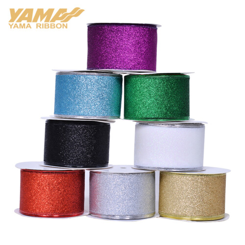 GLITTER WIRED RIBBON (21)