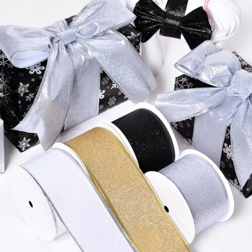 GLITTER WIRED RIBBON (9)